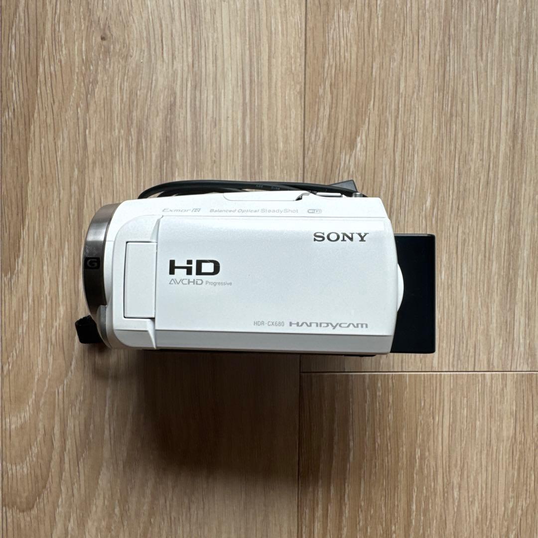 優*里様 SONY HDR-CX680 ホワイト ビデオカメラ 本体