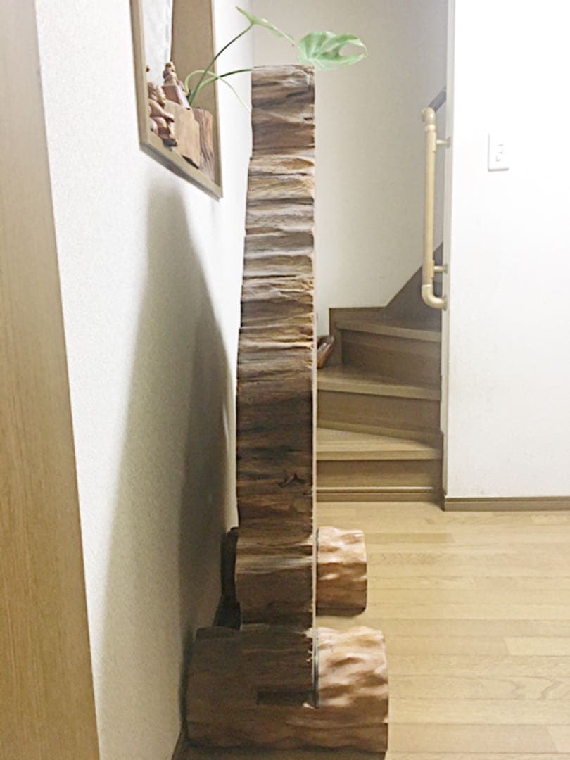 ☆屋久杉輪切衝立☆工芸品☆テーブル☆置物☆