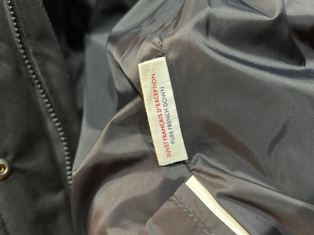 PYRENEX ファー付き ダウンジャケット 美品　ブラック　JP38