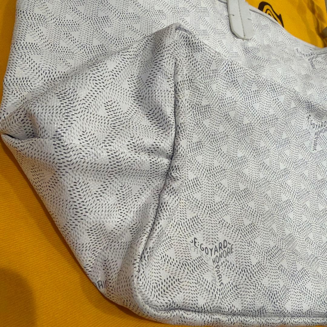 GOYARD ゴヤール サンルイPM トートバッグ　新品ポーチ付き　ホワイト　白