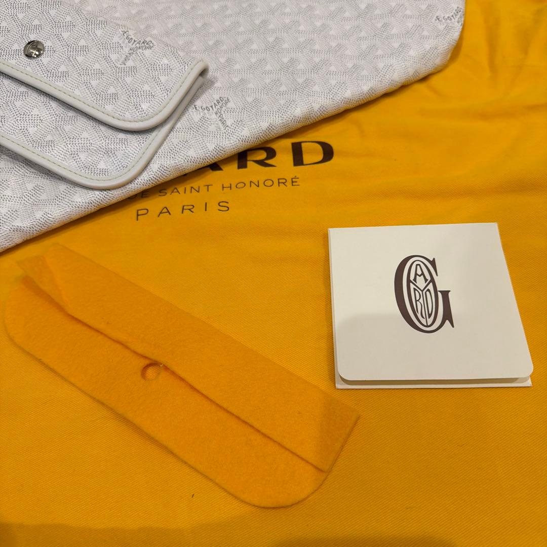GOYARD ゴヤール サンルイPM トートバッグ　新品ポーチ付き　ホワイト　白