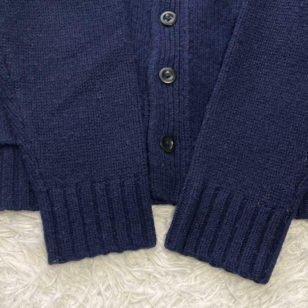 人気のLサイズ✨MHL. マーガレットハウエル 厚手ウールニットカーディガン 紺