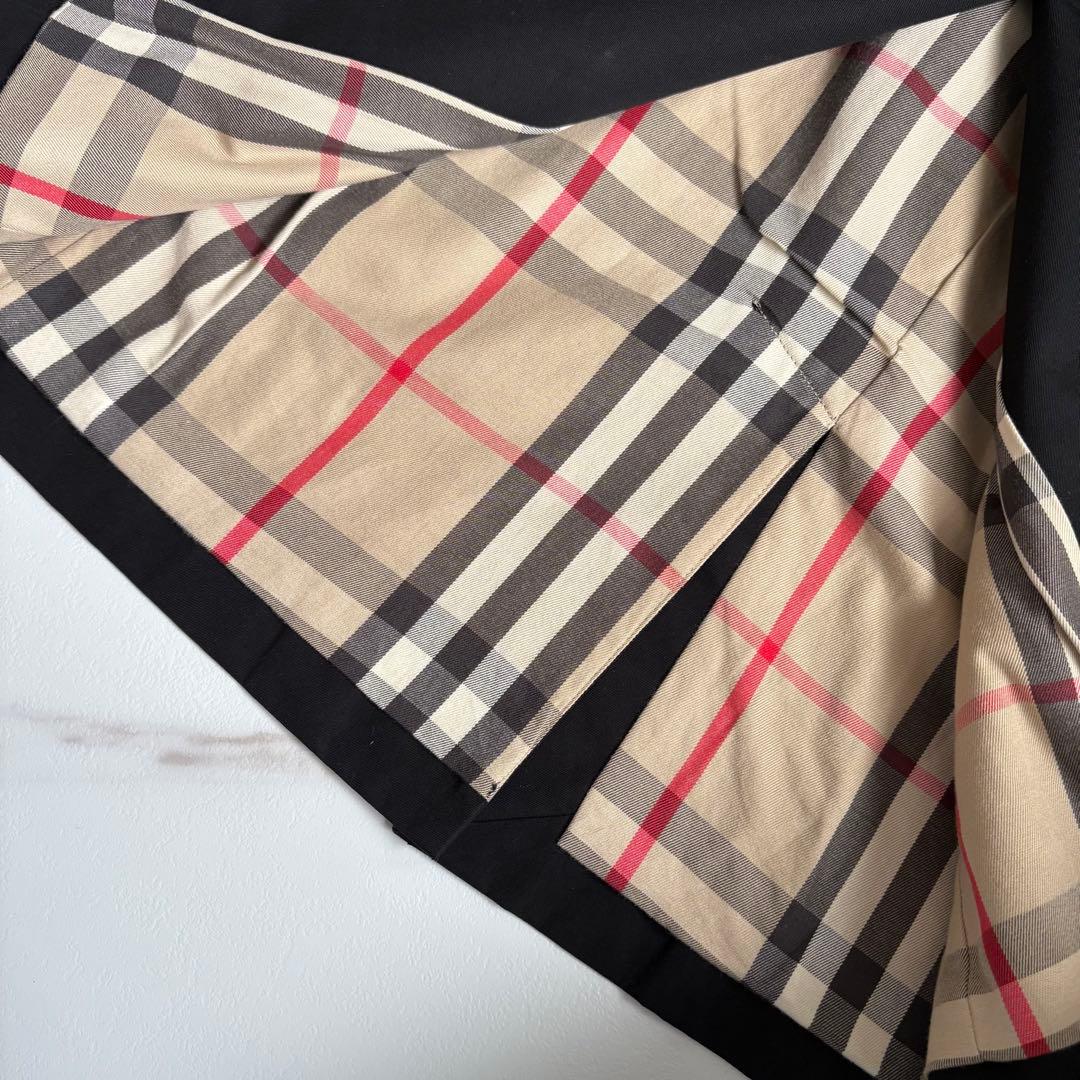 英国製◆バーバリー ケンジントン トレンチコート ベルト付 黒 M