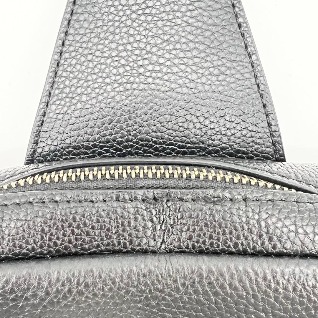 ほぼ未使用✨コーチ　ボディバッグ　ゴッサム　シボ革　ブラック　現行　C5331