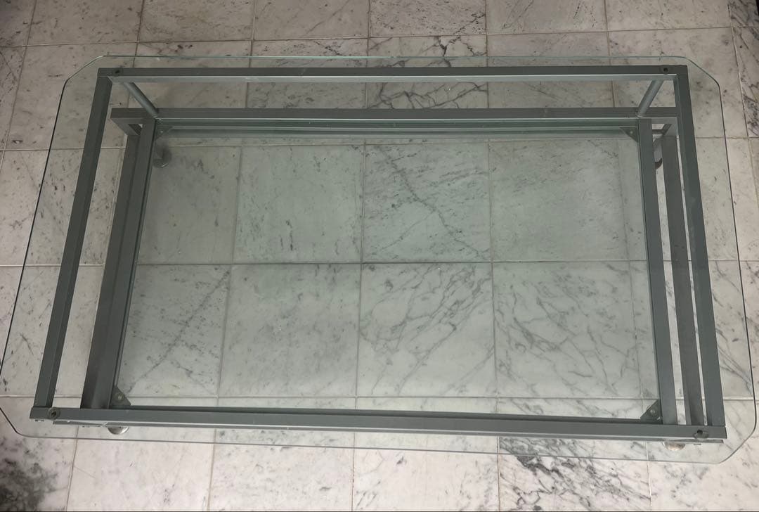 【おしゃれ】送料込み 　ガラスセンターテーブル ローテーブル　コーヒーテーブル