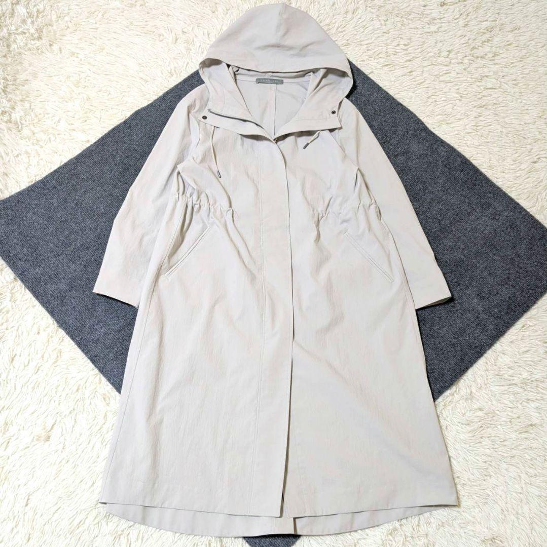 ✨美品✨ セオリーリュクス 現行 ロング ナイロンコート ベージュ S