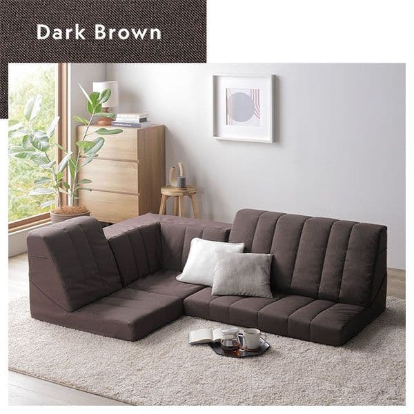 コーナー ソファセット 3点セット ライトグレー ハイバック リクライニング