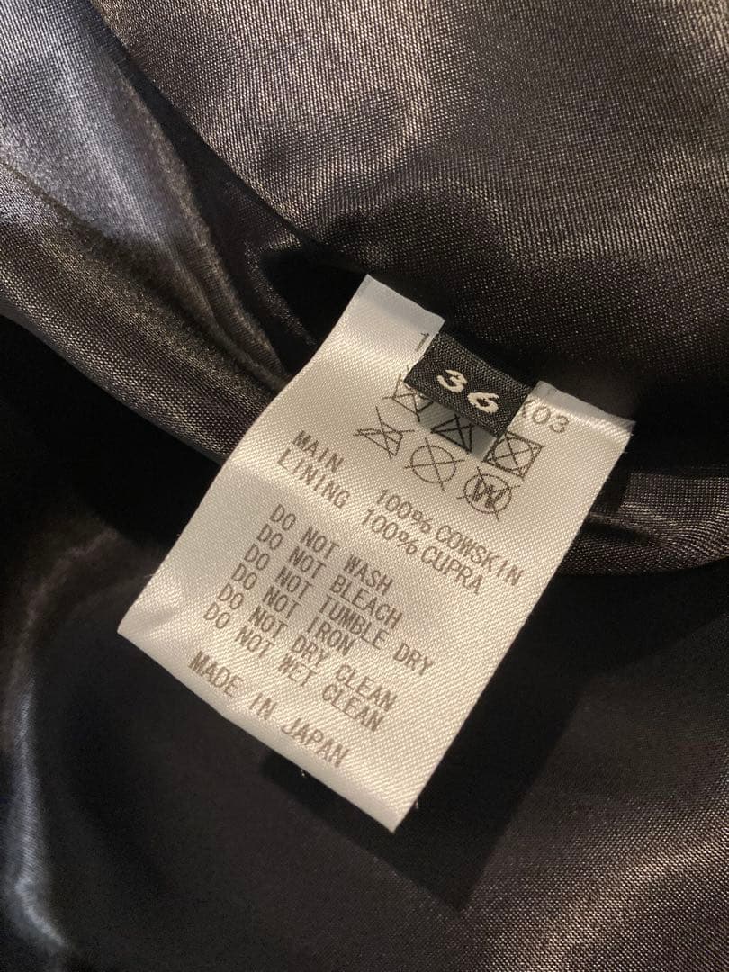 Costume National ブラックレザージャケット レディース 36