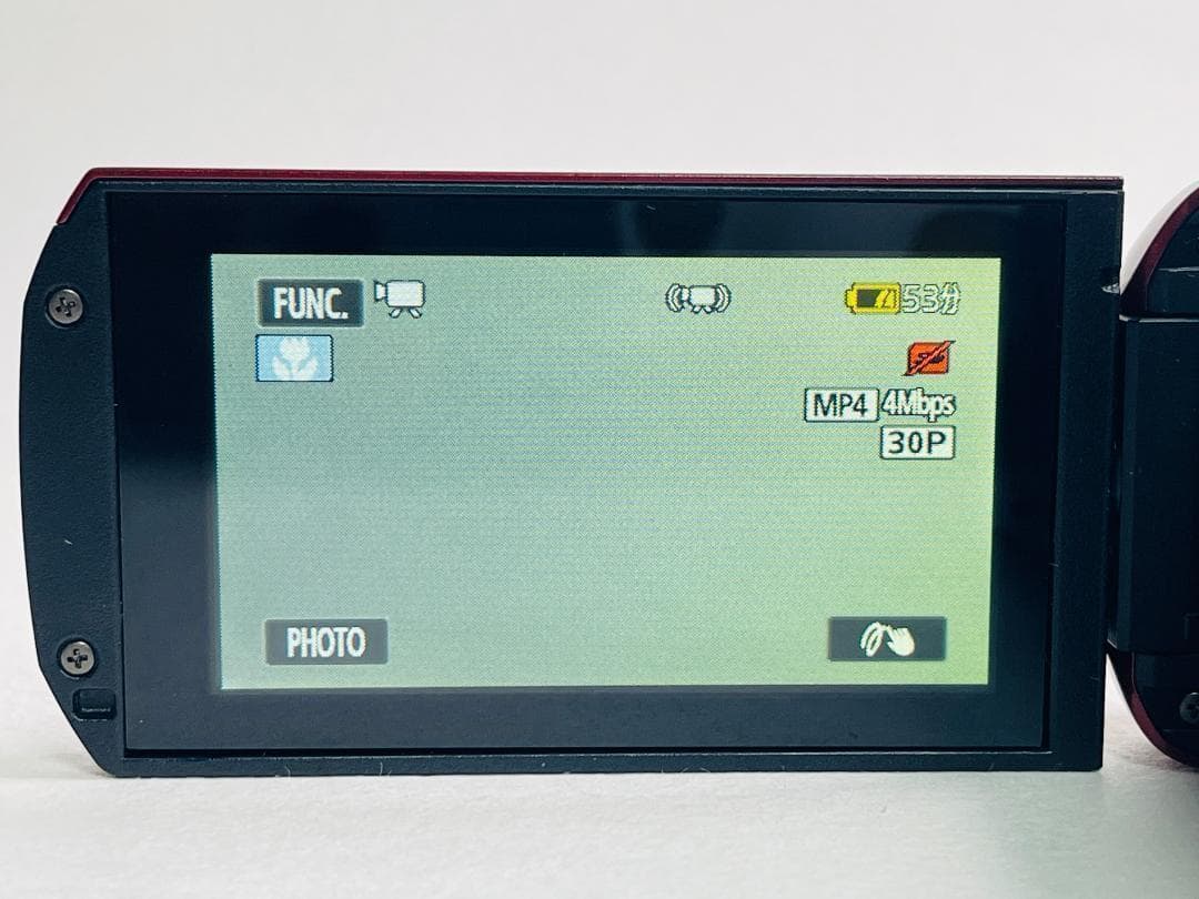 【中古】Canon キヤノン iVIS HF R32 レッド Wi-Fi カメラ