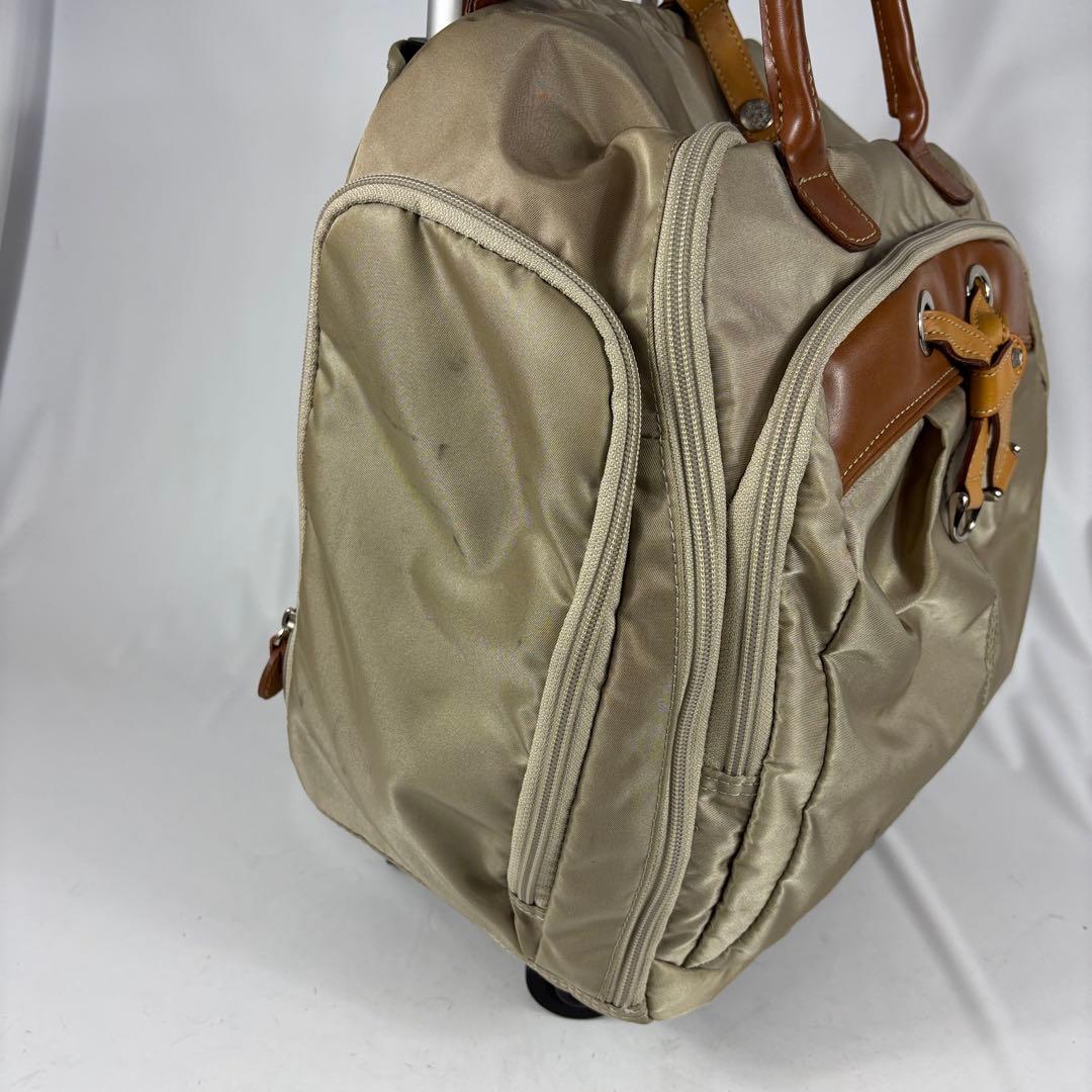 カナナプロジェクト トローリーバッグ キャリー ベージュ　ポンポンチャーム付き