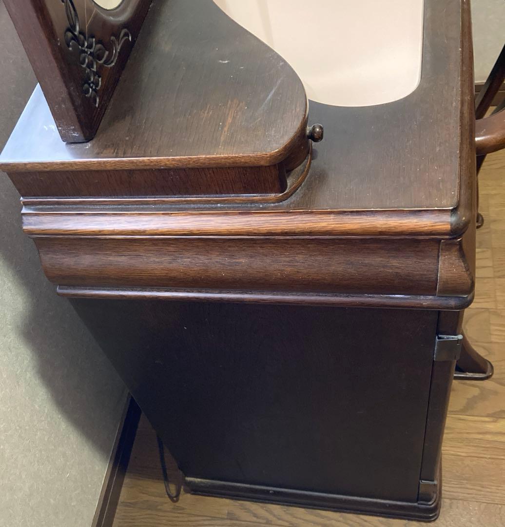 ⭐︎最終値下げ⭐︎ドレッサー 鏡台 アンティーク ブラウン 木彫り