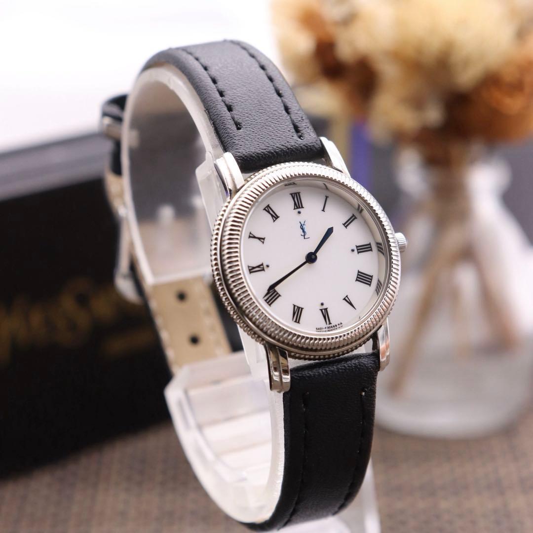 正規品【新品電池】YvessaintLaurent 5421/青針 動作品 人気