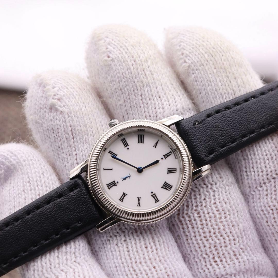 正規品【新品電池】YvessaintLaurent 5421/青針 動作品 人気