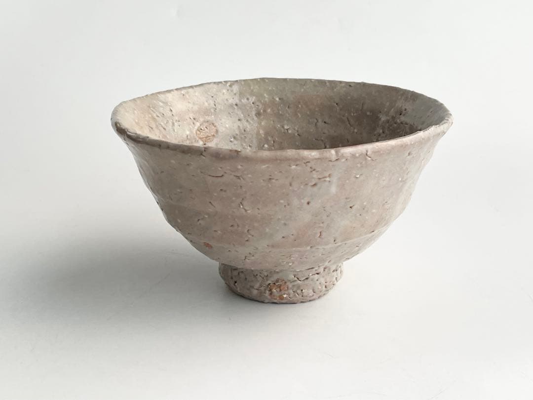 陶芸家　人間国宝　十代　三輪休雪　萩茶碗　萩焼　井戸茶碗　共箱　三輪休和