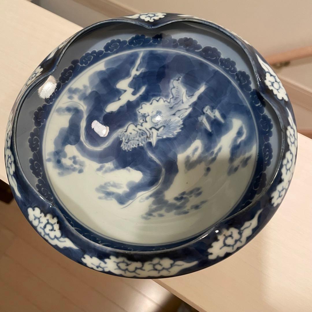 古伊万里　角福　龍　深皿　鉢