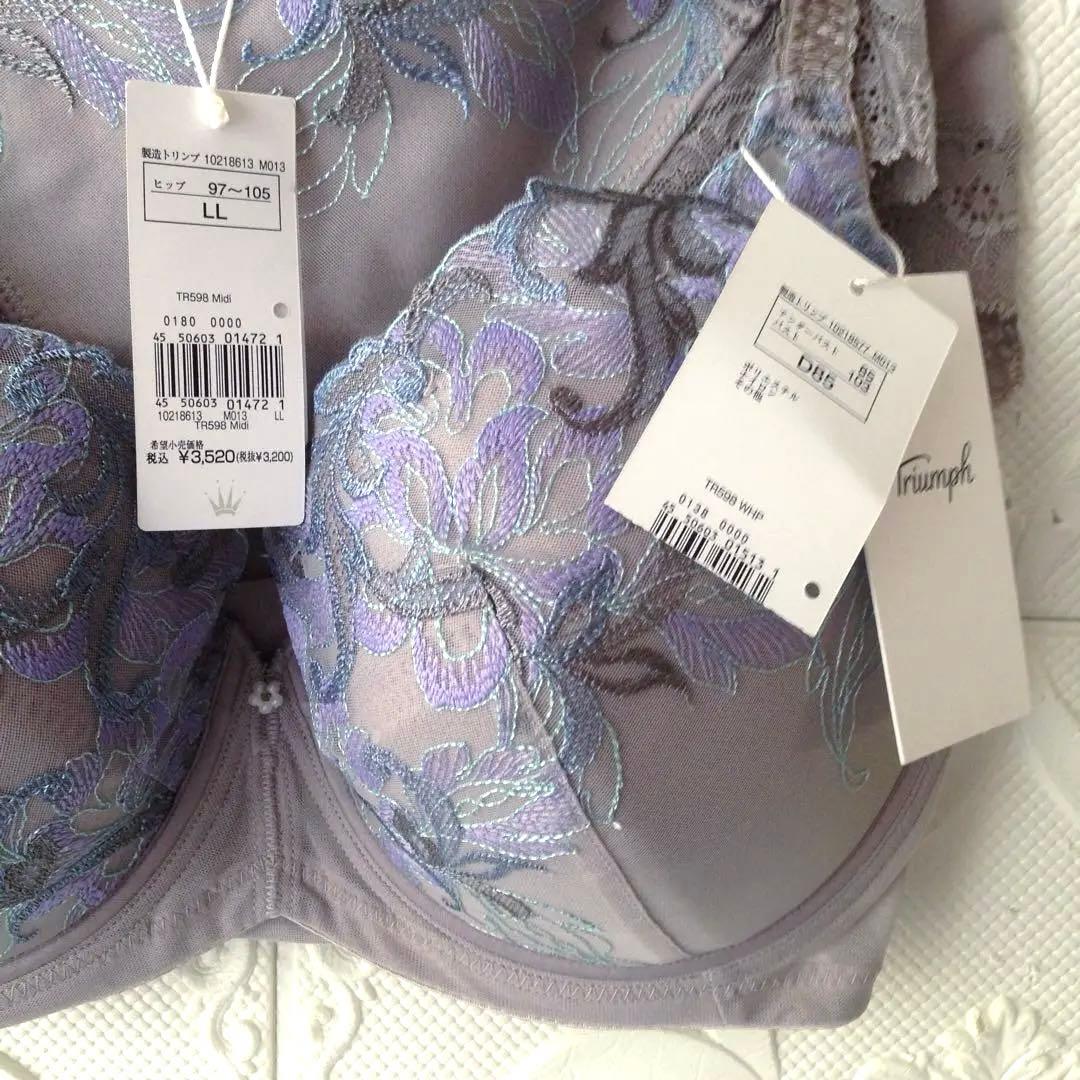 トリンプ　ストーリー　ブラジャーショーツセット　D85LLアッシュグレー