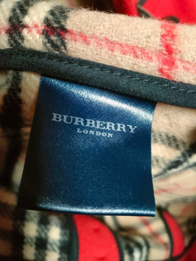 BURBERRY 赤 ダッフルコート