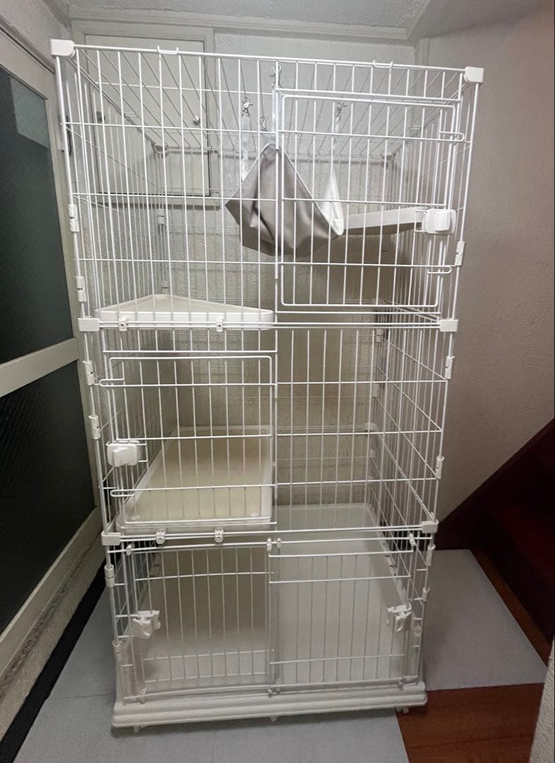 キャットケージ3段　美品　組み立て説明書あり