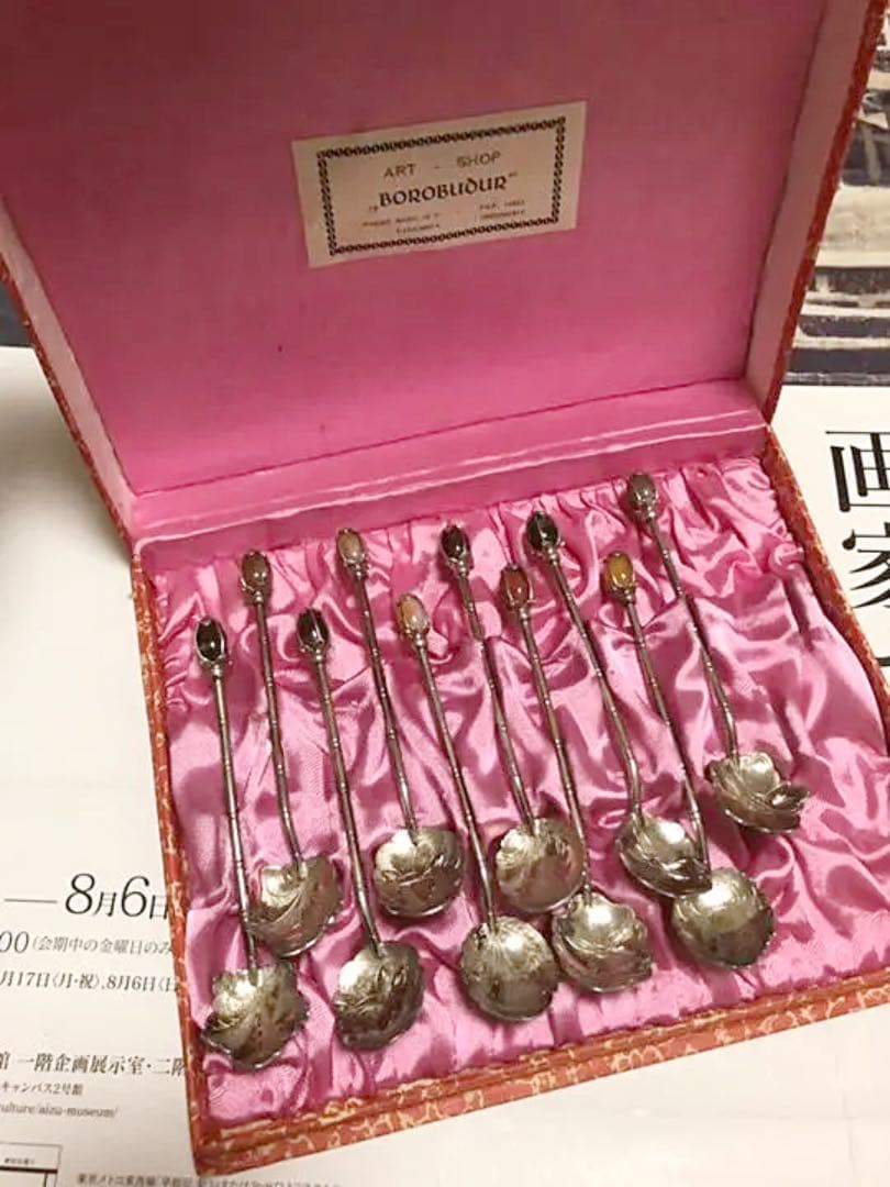 インドネシア　シルバー800 スプーン 10本　Used ヴィンテージ  訳有