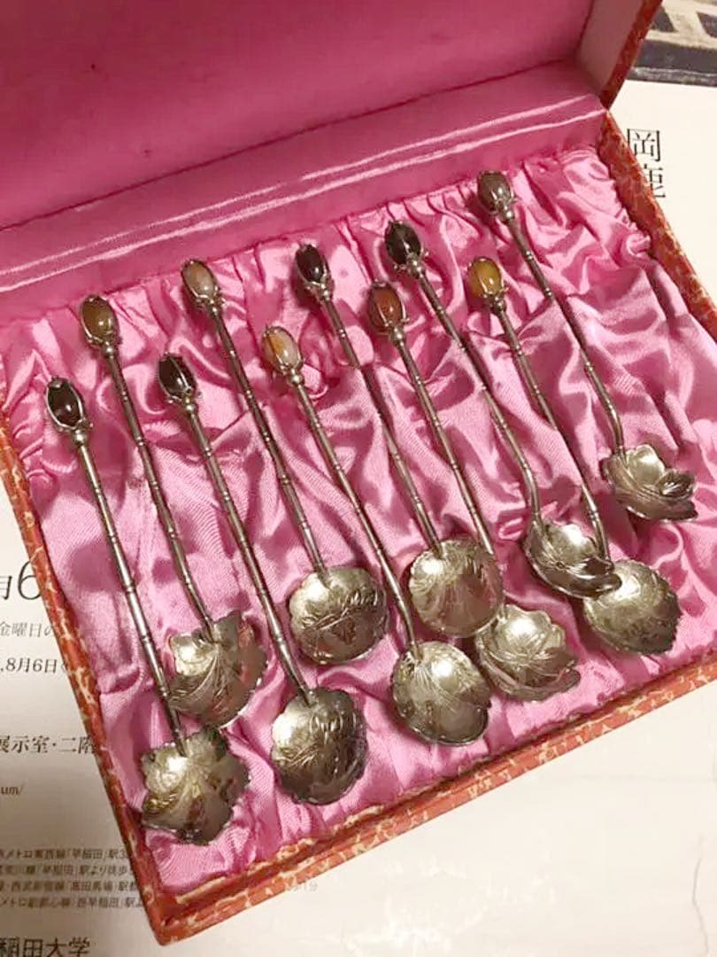 インドネシア　シルバー800 スプーン 10本　Used ヴィンテージ  訳有