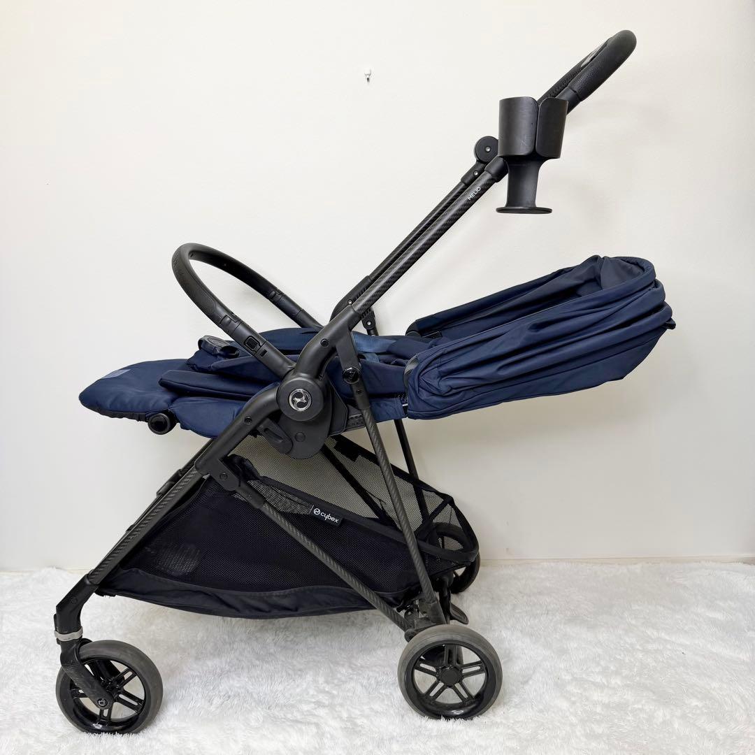 美品 cybex メリオカーボン 2022年モデル オーシャンブルー ベビーカー