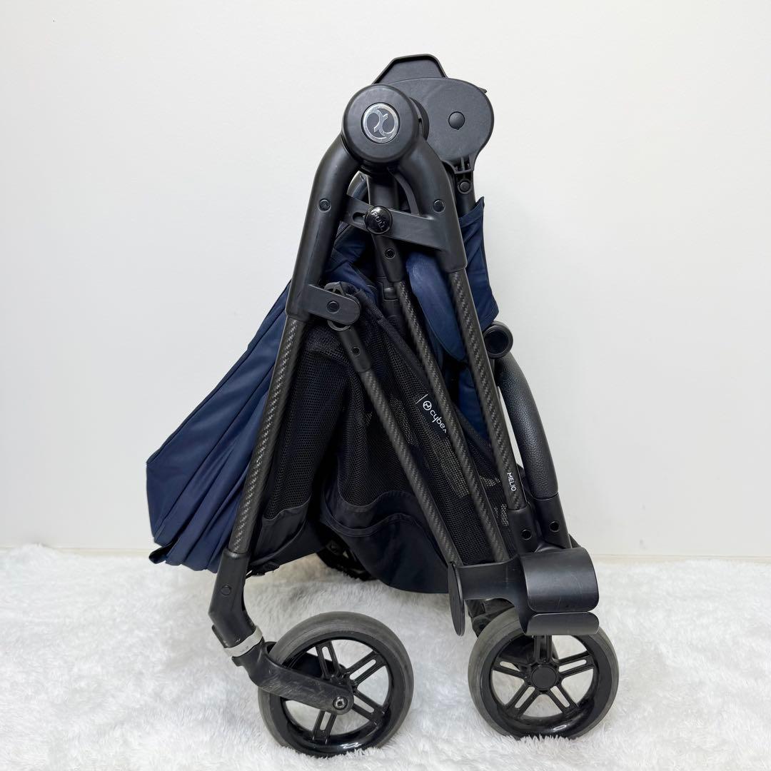 美品 cybex メリオカーボン 2022年モデル オーシャンブルー ベビーカー