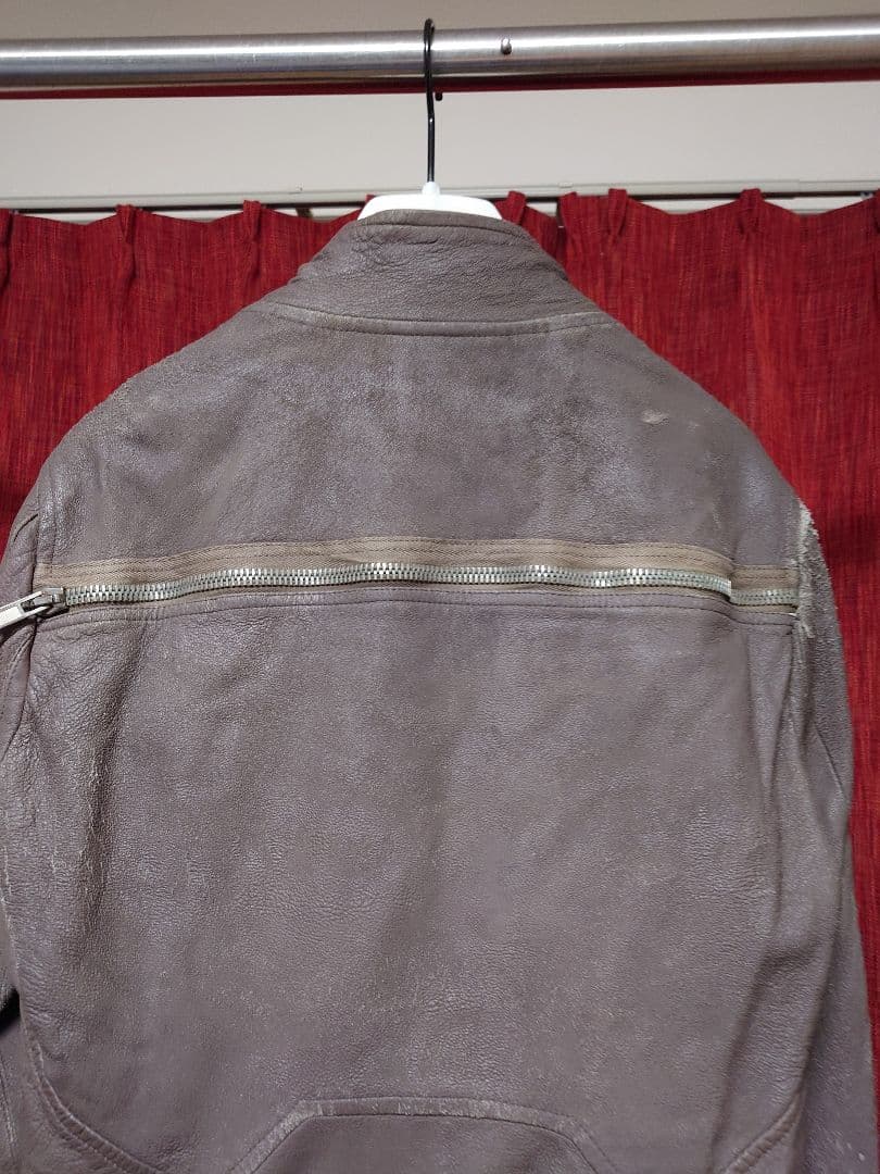 rick owens リックオウエンス　デストロイ加工レザーライダースジャケット