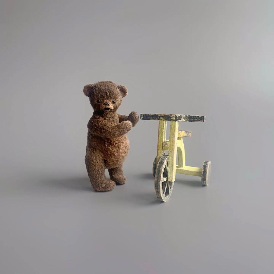 僕の大事な三輪車 くまさん アーティストベア テディベア 海外作家様 ミニチュア