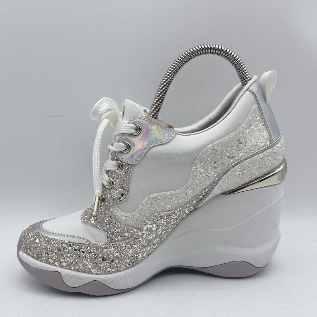 美品 +ダイアナ Bridal Edition 美脚ヒールアップスニーカー9cm