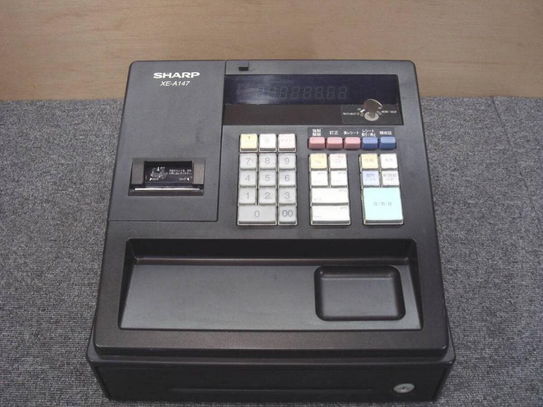 SHARP シャープ 電子 レジスタ- XE-A147 鍵 店舗 用品 レジ