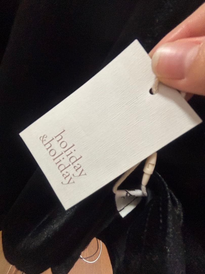 holiday＆holidayベロアワンピース