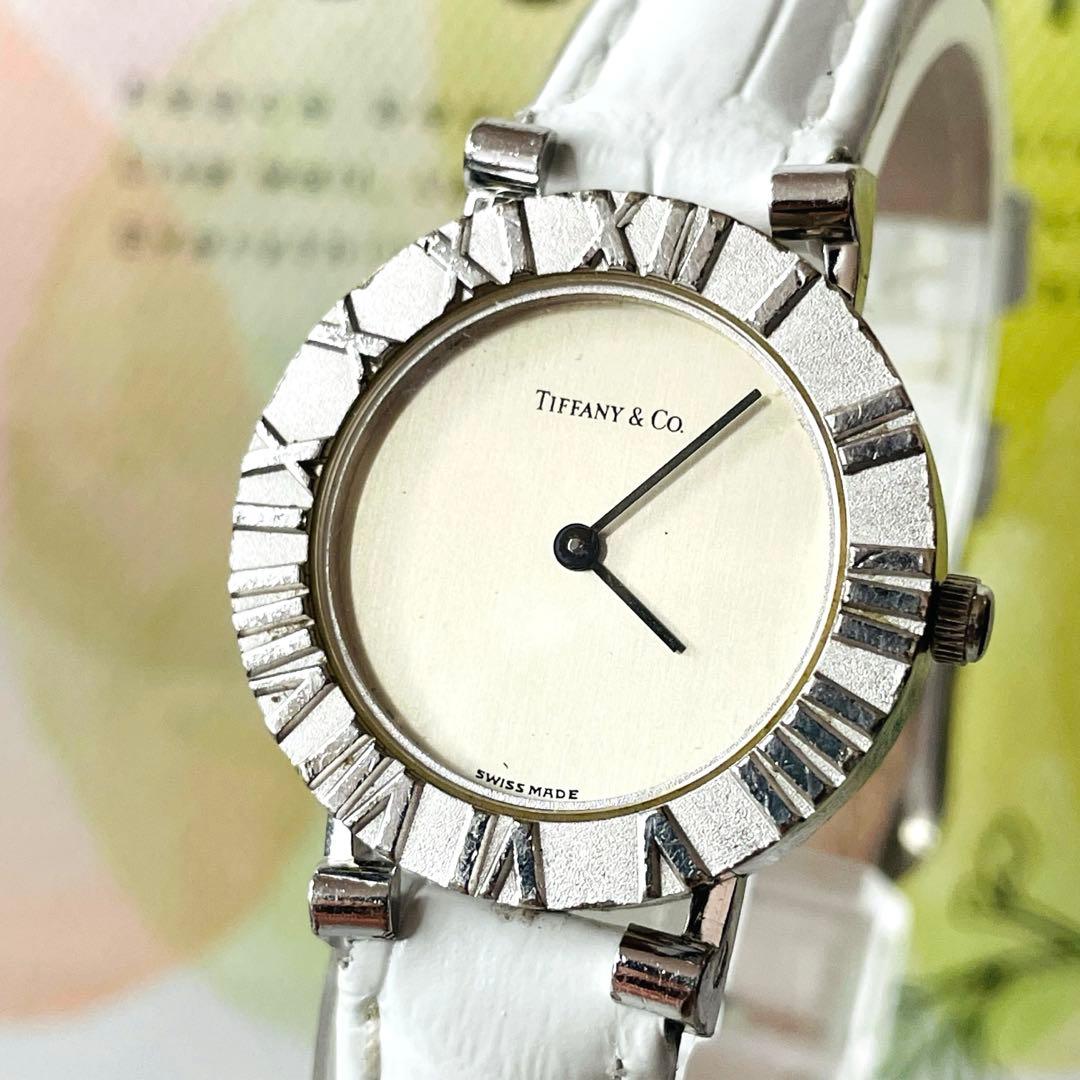 【美品】Tiffany ティファニー 腕時計 アトラス シルバー