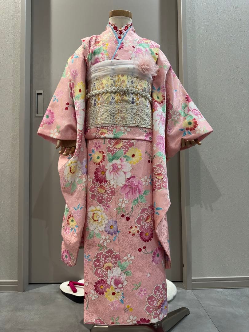 七五三用 花柄着物 フルセット