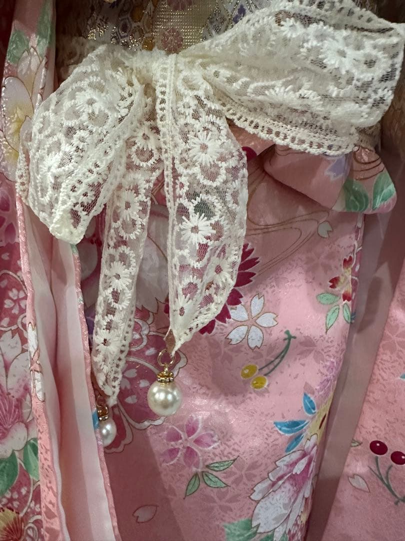 七五三用 花柄着物 フルセット