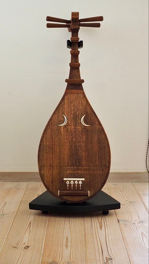 【ビンテージ 筑前琵琶 】インテリア用 アンティーク 置物】