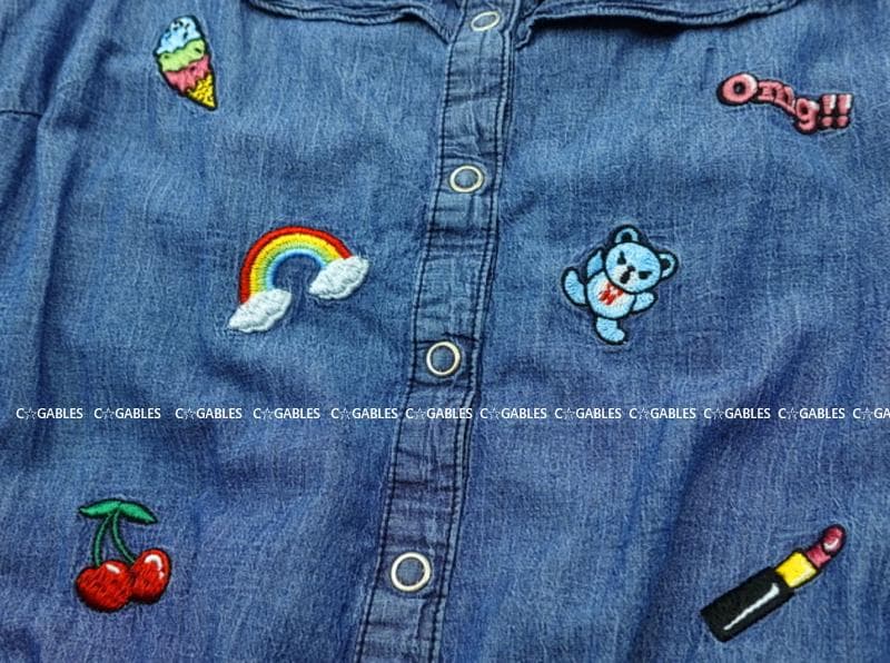 新品　ヒステリックグラマー　フリル＆刺繍 キャミオールインワン