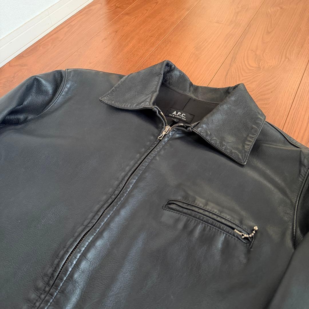 A.P.C アーペーセー フランス製 レザージャケット 00s 90s OLD