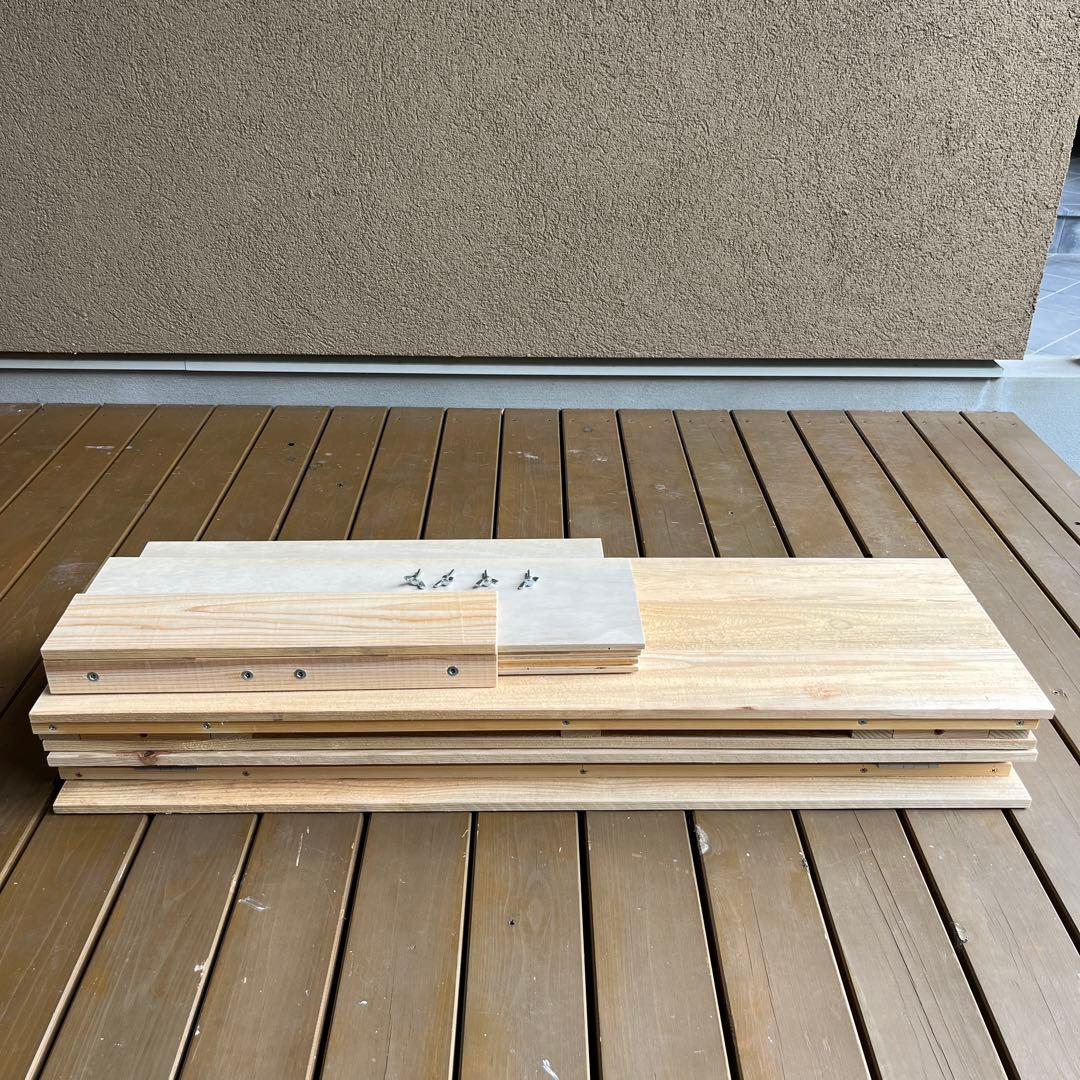 折りたためるレジカウンター　イベント用　無塗装