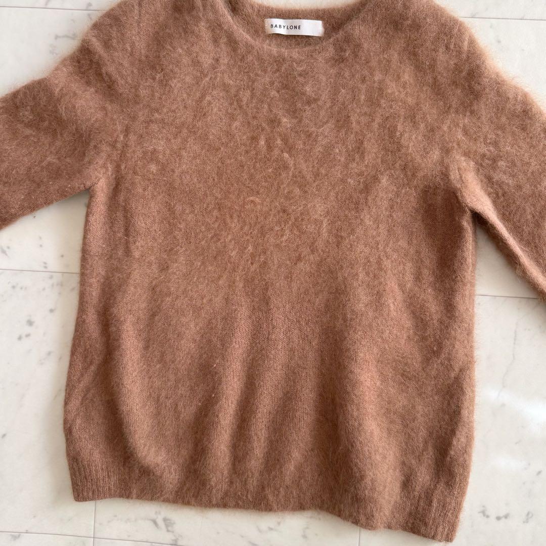 美品 スローブイエナ カシミヤ100% クルーネックニットプルオーバー