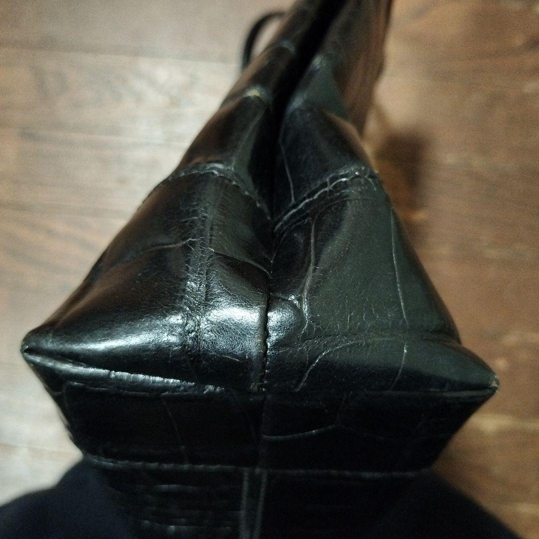 クロコダイルBALLY バリー トートバッグ レザー 本革ビジネス A4収納 黒