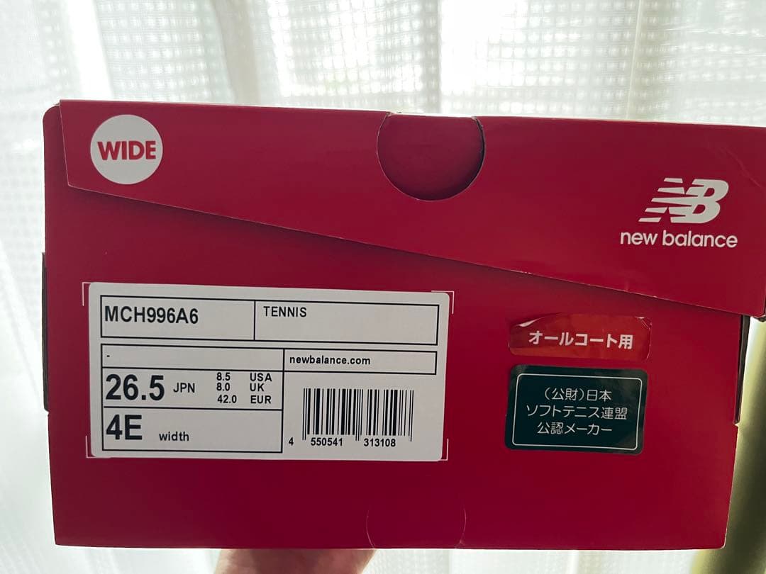 【未使用・タグ付き】New Balance 996 ワイド４E テニスシューズ