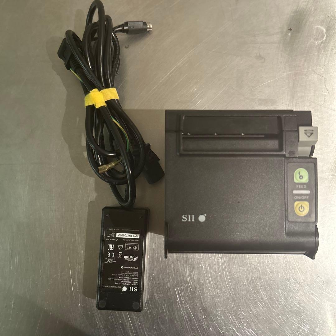 中古品　SII RP-D10レシートプリンター コンパクト 黒