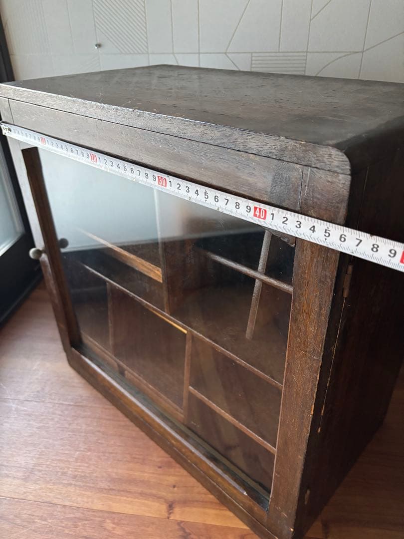 な*な様 古道具　アンティーク　卓上　ガラスキャビネット