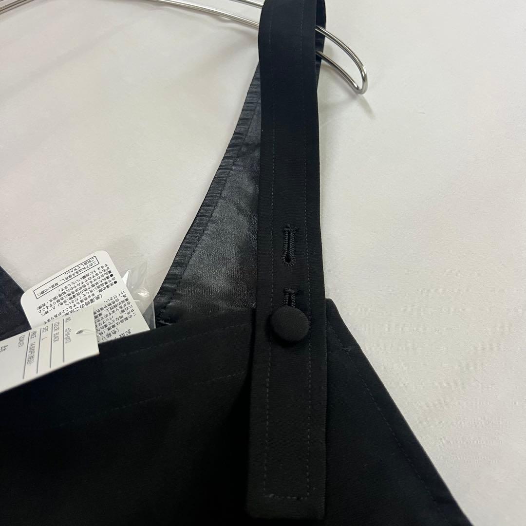 【タグ付き・未使用・完売商品！】JENNE 美シルエットサロペット 黒 Ｌ