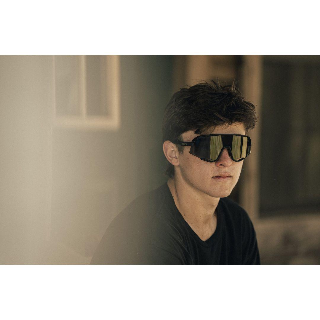 100% Slendale マットブラック ワンハンドレッド サングラス