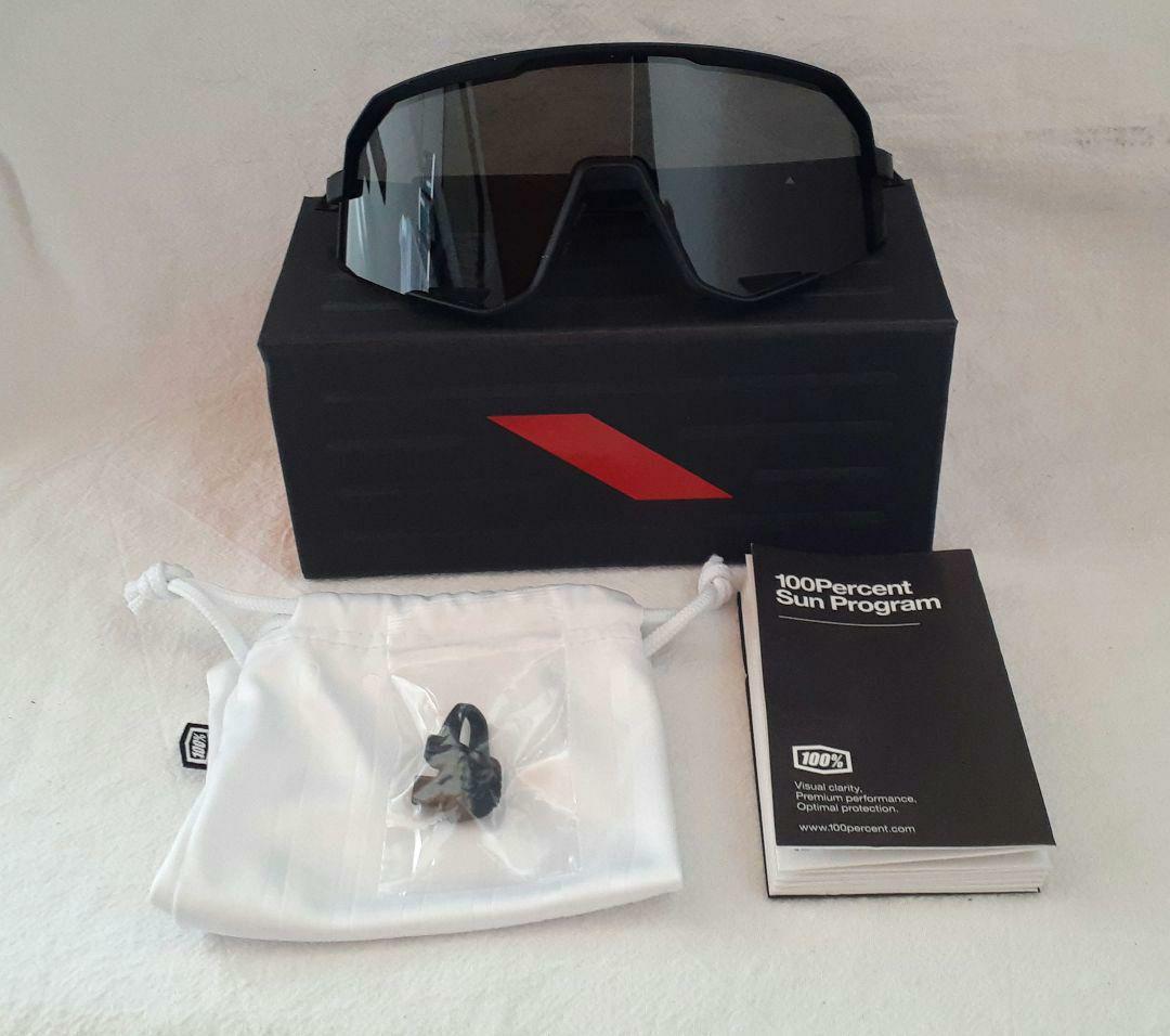 100% Slendale マットブラック ワンハンドレッド サングラス