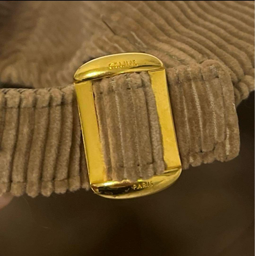 最終値下げです！CELINE コーデュロイキャップ Mサイズ