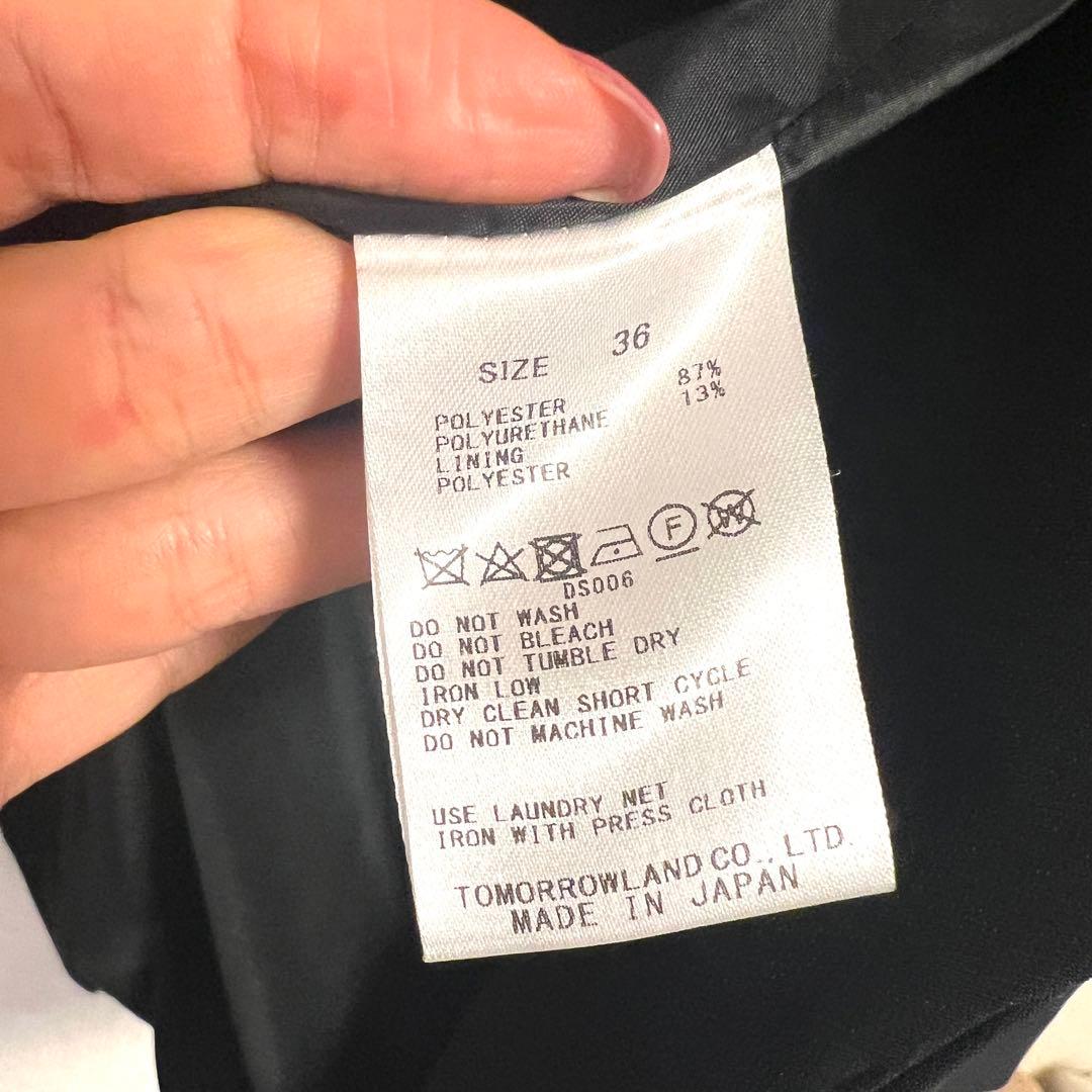 TOMORROLAND Ballseyトゥモローランドパンツスーツダブルブラック