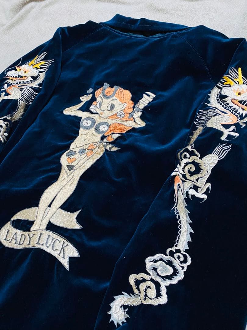 未使用近い 港商 テーラー東洋 ２面用 日本限定 スカジャン 美品 unisex