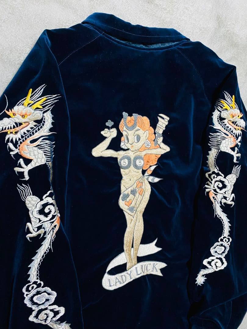 未使用近い 港商 テーラー東洋 ２面用 日本限定 スカジャン 美品 unisex